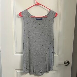 Apt. 9 Gray Tank Top with Dots